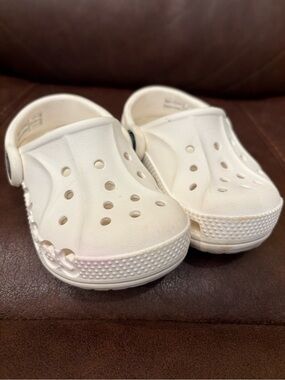CROCS Kids White Classic Clog Sandals